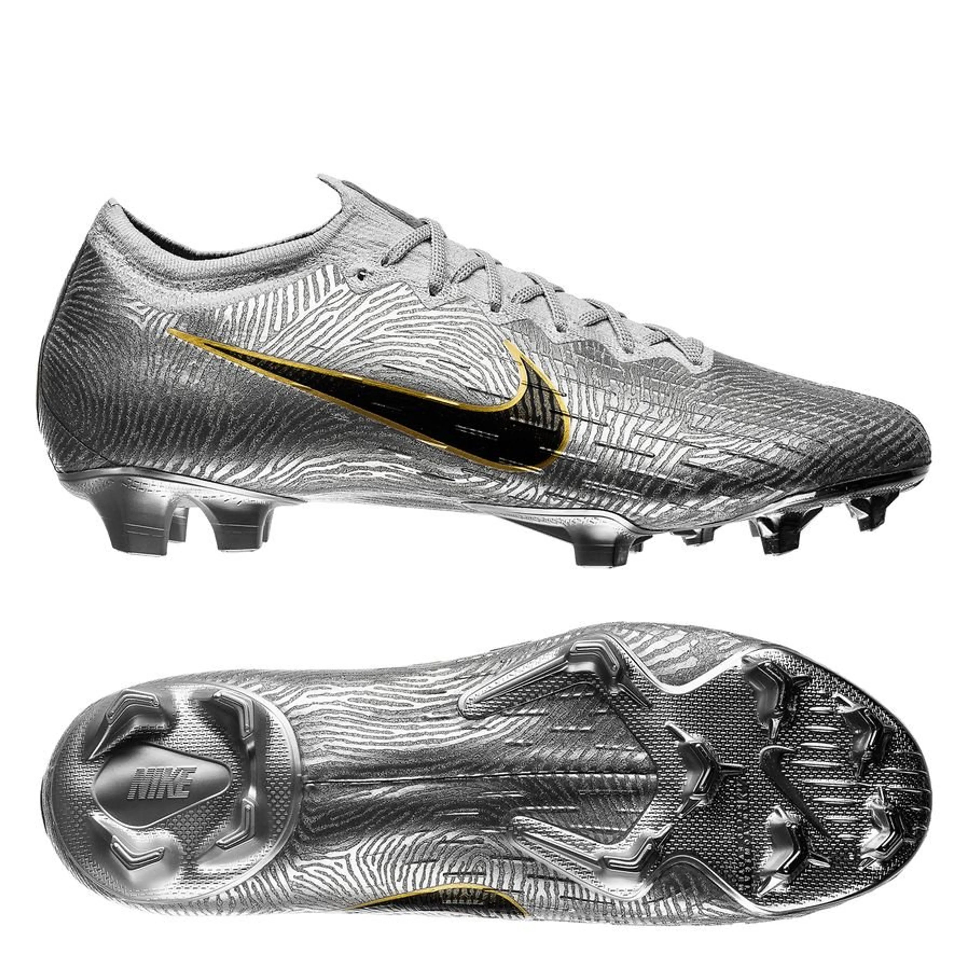 NIKE MERCURIAL VAPOR 12 ELITE FG BALLON D OR GOLDEN TOUCH SILVER GOL