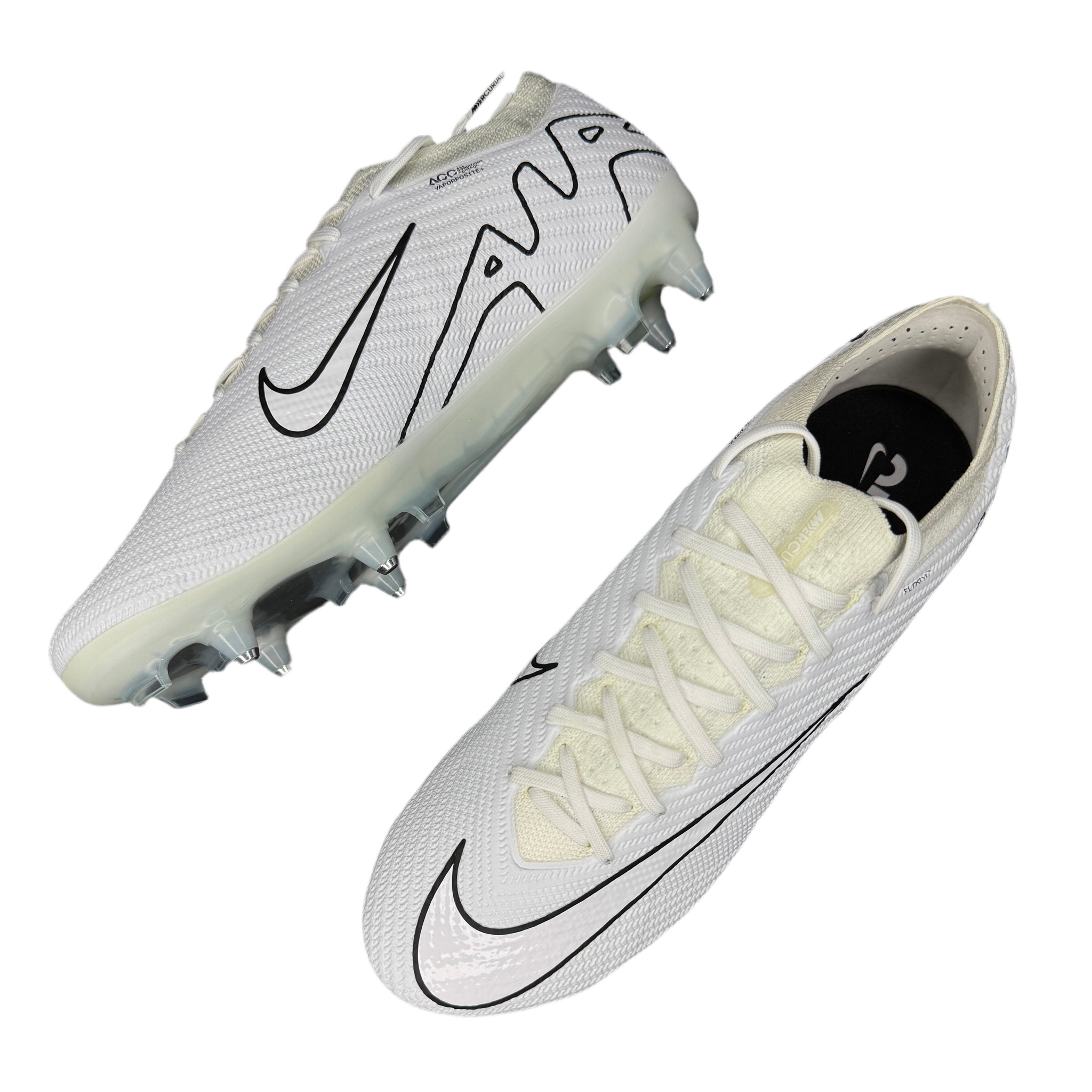 NIKE AIR ZOOM MERCURIAL VAPOR 15 SG ELITE NIKEID WHITE