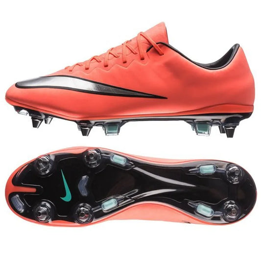 NIKE MERCURIAL VAPOR X SG-PRO BRIGHT MANGO/METALLIC SILVER/BLACK